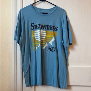 Snowmass Blue Graphic T-Shirt